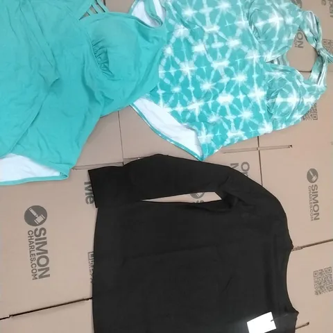 PALLET OF BRAND NEW WOMENS QUALITY DESIGNER CLOTHES APPROXIMATELY 120 TO INCLUDE; SWIM SUITS, TOPS, DRESSES, SKIRTS