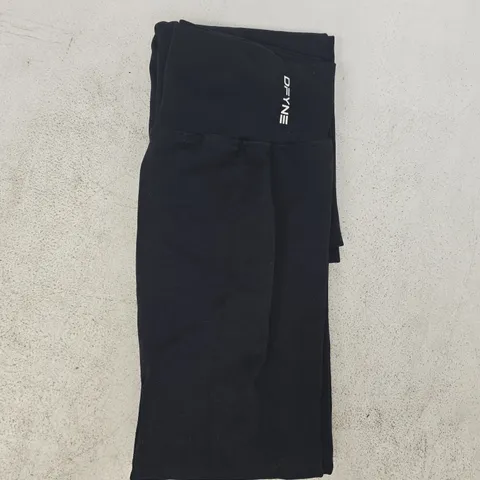 DFYNE FLARED LEGGINGS IN BLACK SIZE SMALL