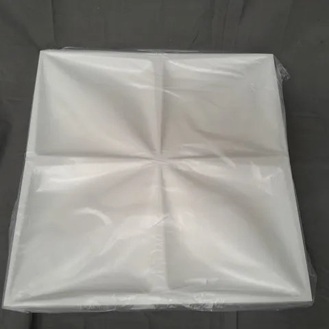 BOXED UNBRANDED SW0471 SET OF 12 3D WALL PANELS IN MATT WHITE