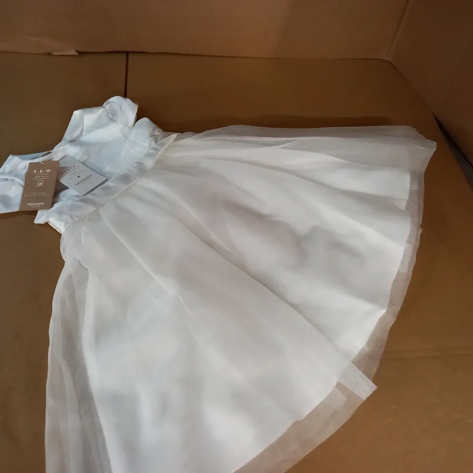 MONSOON KIDS PARTY PERFECT IVORY DRESS - 4 YEARS 104CM