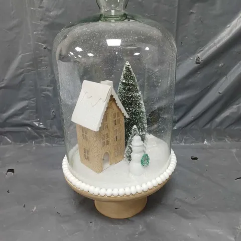 WINTER SCENE CLOCHE - COLLECTION ONLY - GLASS