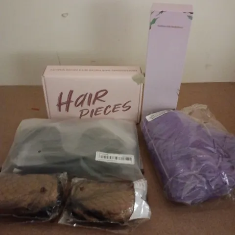 APPROXIMATELY 10 ASSORTED HEALTH & BEAUTY PRODUCTS TO INCLUDE CORDLESS HAIR STRAIGHTENER, LOOSE WAVE CROCHET, TESSHAIR CLIP, ETC