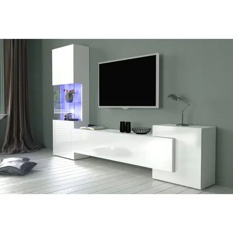 BOXED CLAIRE ENTERTAINMENT UNIT WHITE (2 BOXES)