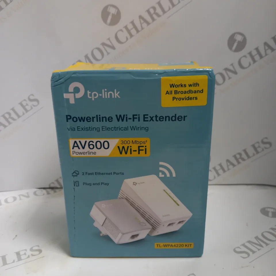 BOXED TP-LINK POWERLINE WI-FI EXTENDER AV600 