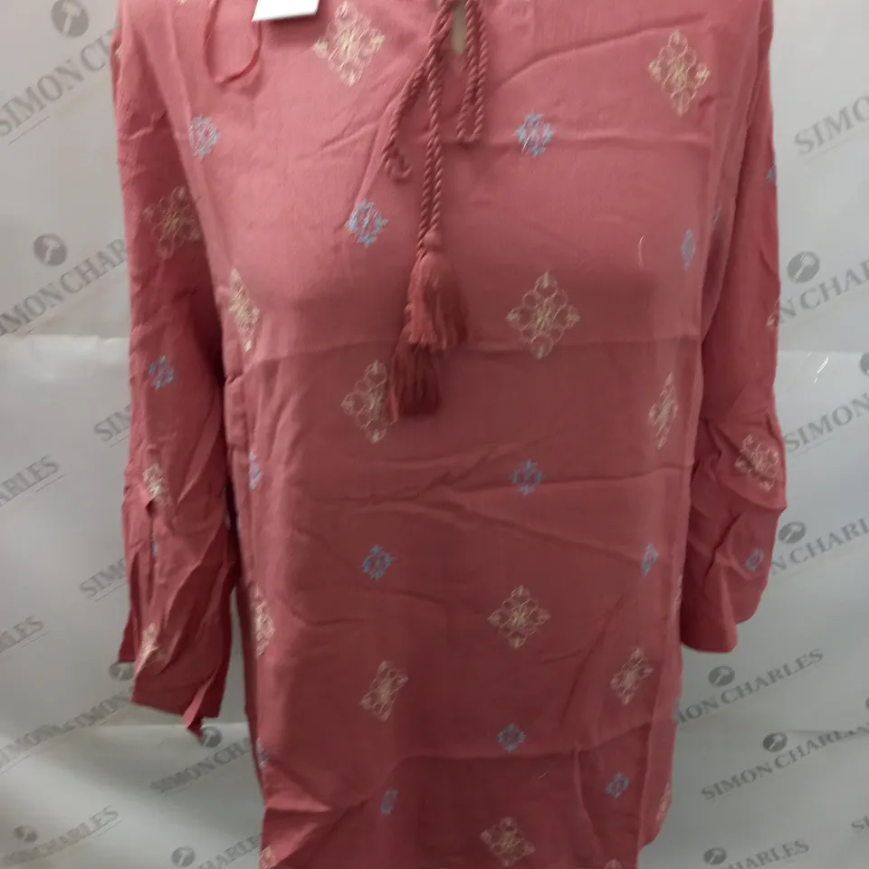 MAISON DE NIMES EMBROIDERED BLOUSE - L