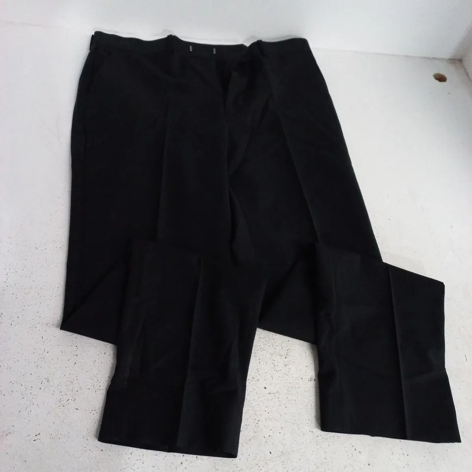 MOSS TAILORED FIT BLACK TROUSERS - 34L