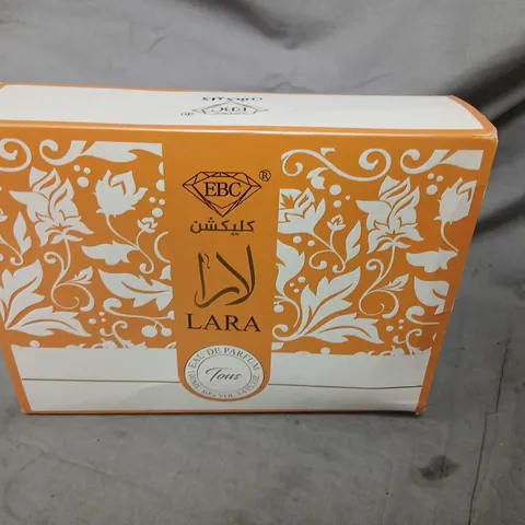 LARA 3-PIECE BATH & FRAGRANCE GIFT SET – BODY LOTION, EAU DE PARFUM & SHOWER GEL (90ML EACH)