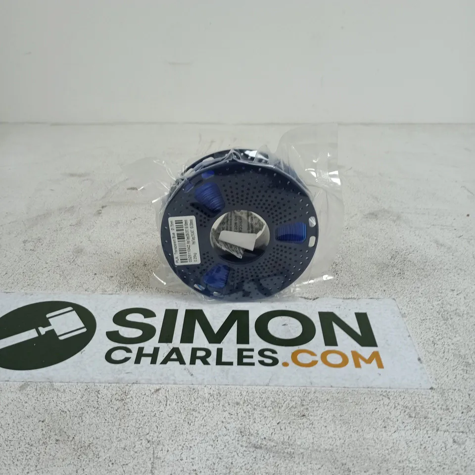 PLA FILAMENT – TRANSPARENT BLUE, 1.75MM, 0.25KG SPOOL