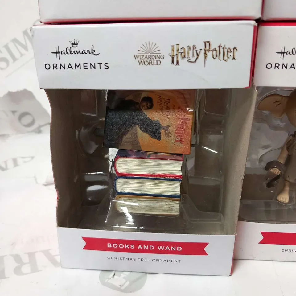 APPROXIMATELY 11 BRAND NEW BOXED HALLMARK HARRY POTTER ORNAMENTS