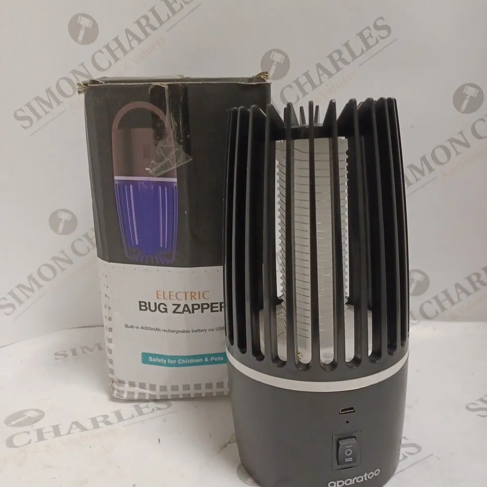 ELECTRIC BUG ZAPPER WITH RECHARGEABLE BATTERY 
