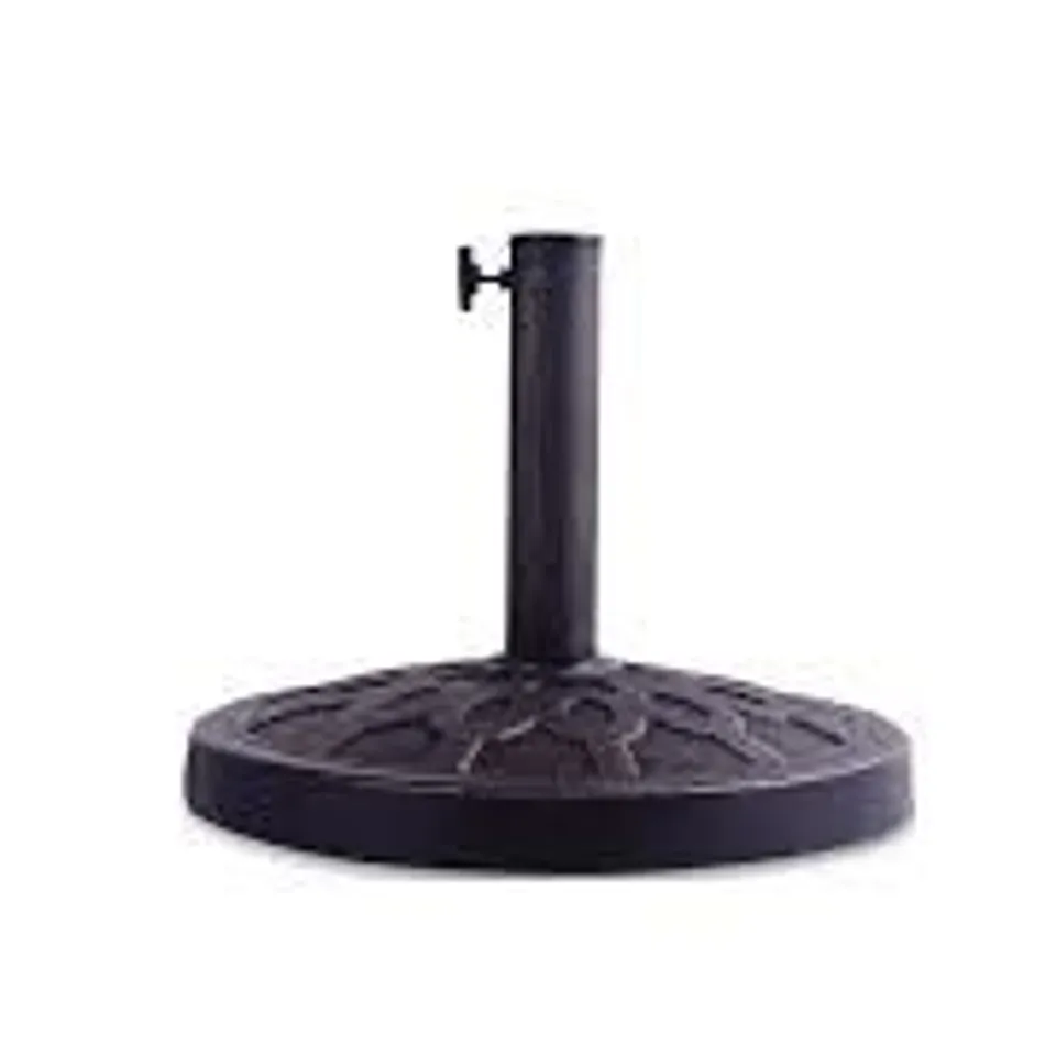 BOXED COSTWAY 4-PIECE FILLABLE UMBRELLA BASE STAND FOR GARDEN YARD POOLSIDE (1 BOX)