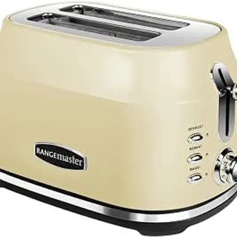 BOXED RANGEMASTER RMCL2S201CM CLASSIC CREAM 1KW 2 SLICE TOASTER
