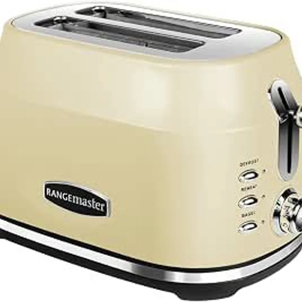 BOXED RANGEMASTER RMCL2S201CM CLASSIC CREAM 1KW 2 SLICE TOASTER