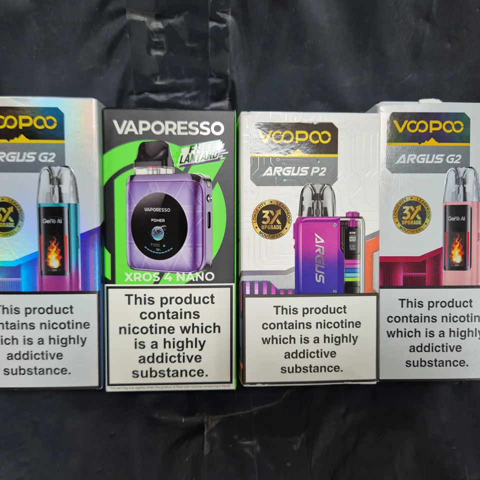 BOX OF APPROXIMATELY 20 ASSORTED VAPING ITEMS AND PRODUCTS TO INCLUDE VAPORESSO, ASPIRE, ETC