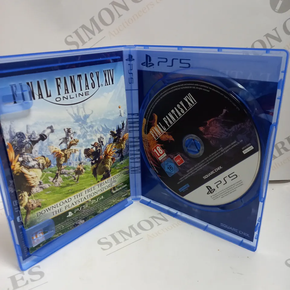 BOXED FINAL FANTASY XVI FOR THE PS5 