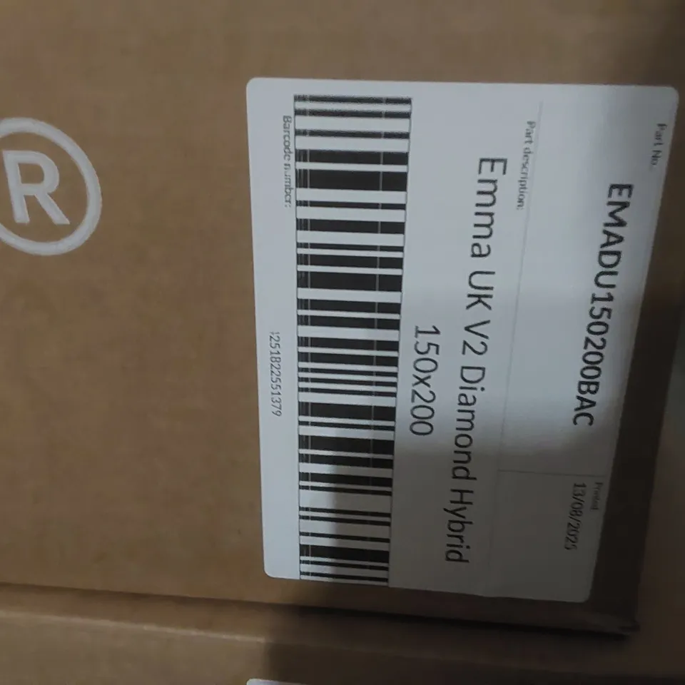 BRAND NEW BOXED EMMA UK V2 DIAMOND HYBRID 150 x 200CM KING SIZE MATTRESS 