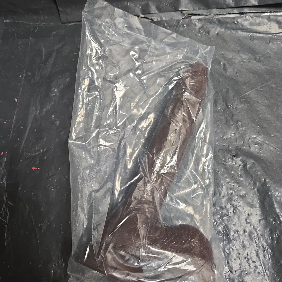 8-INCH BLACK SILICONE DILDO