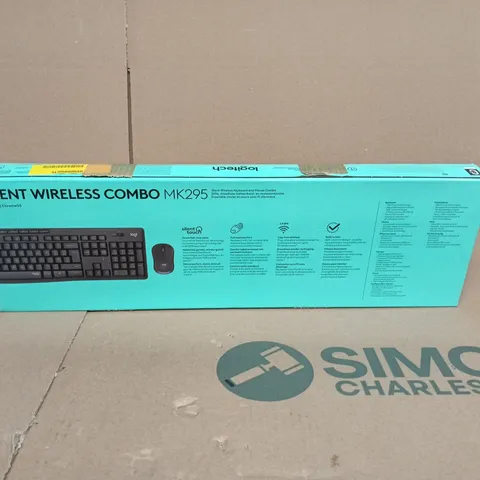 LOGITECH MK295 SILENT WIRELESS COMBO KEYBOARD AND MOUSE BOXED