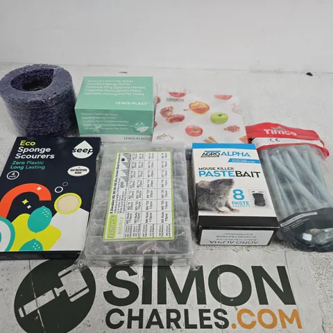 APPROXIMATELY 15 ASSORTED HOUSEHOLD PRODUCTS TOINCLUDE RAT POISON , MOUSE KILLER AND NAPKINS