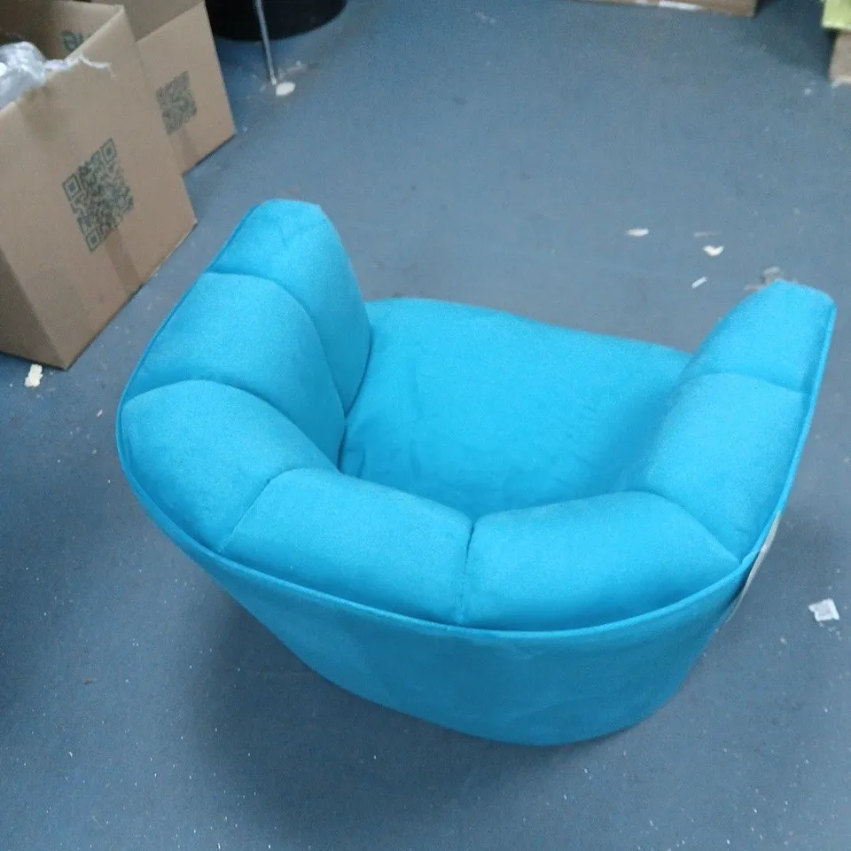 MY HOME STORIES VELVET ARMCHAIR WITH GOLD TIPPED LEGS TEAL .