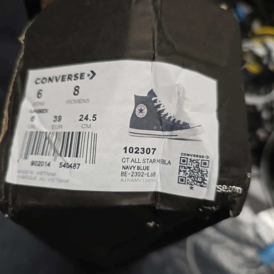 CONVERSE ALL STAR HI NAVY BLUE – UNISEX UK 6 (US WOMEN 8, EU 39)