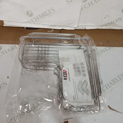 SFIXX STAINLESS STEEL ULTRA HOOK SHOWER CADDY SET OF 2
