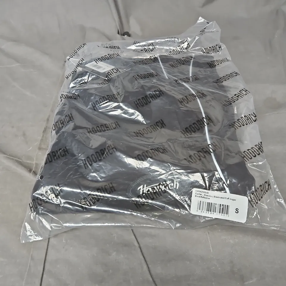 HOODRICH OVERSIZED JOGGER BLACK/REFLECTIVE SIZE SMALL BAGGED