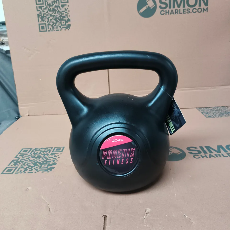 PHOENIX FITNESS 20KG KETTLEBELL – BLACK