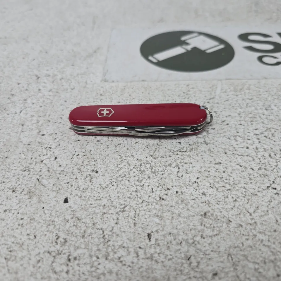 VICTORINOX SWISS ARMY KNIFE - RED, STAINLESS STEEL BLADES