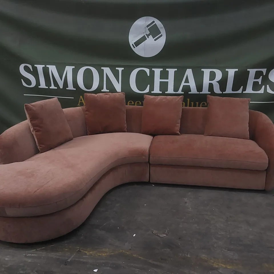 QUALITY DESIGNER DANETTI OTTILIE CORNER CHAISE SOFA 
