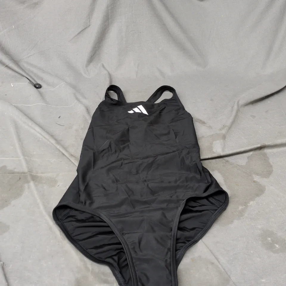 ADIDAS BLACK ONE-PIECE SWIMSUIT, SIZE 13-14 YEARS 