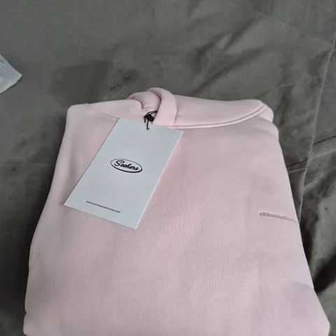 SISTERS AND SEEKERS PINK HOODIE WITH BRAND TAG ATTACHED - SIZE LARGE