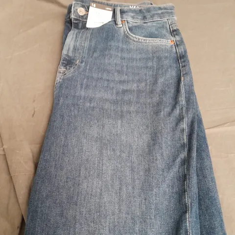 M&S FLARE HIGH RISE JEANS - SIZE 16