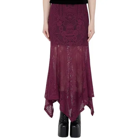 BRAND NEW BAGGED KILLSTAR WOMEN'S SKIRT - BELLADONNA - PLUM SIZE XL
