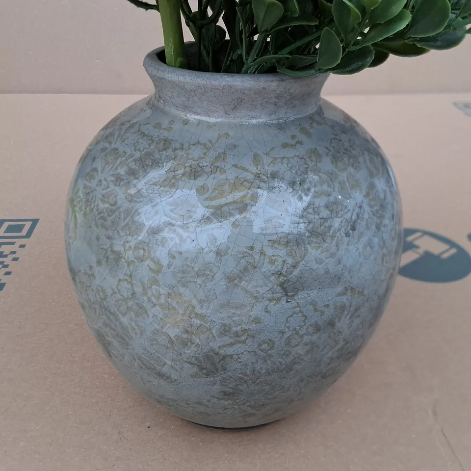 PEONY ARTIFICIAL FLOWER BOUQUET IN VASE