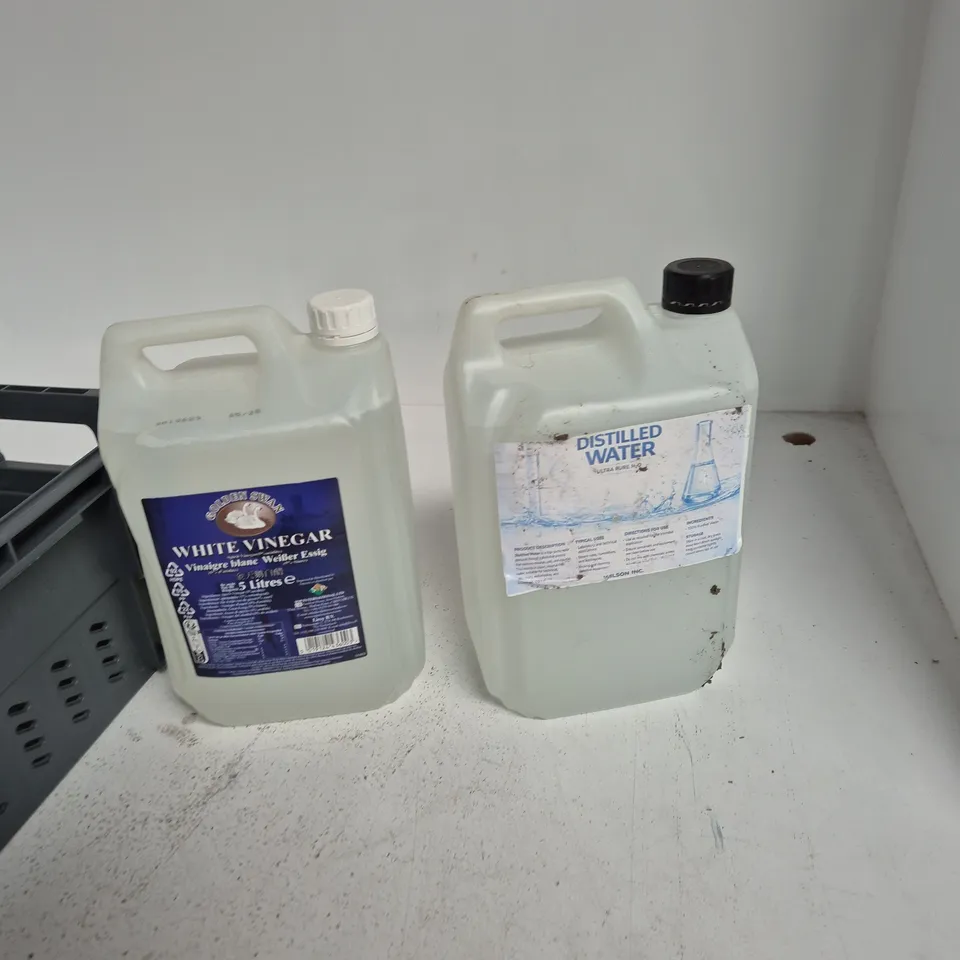 5L WHITE VINEGAR + 5L DISTILLED WATER 