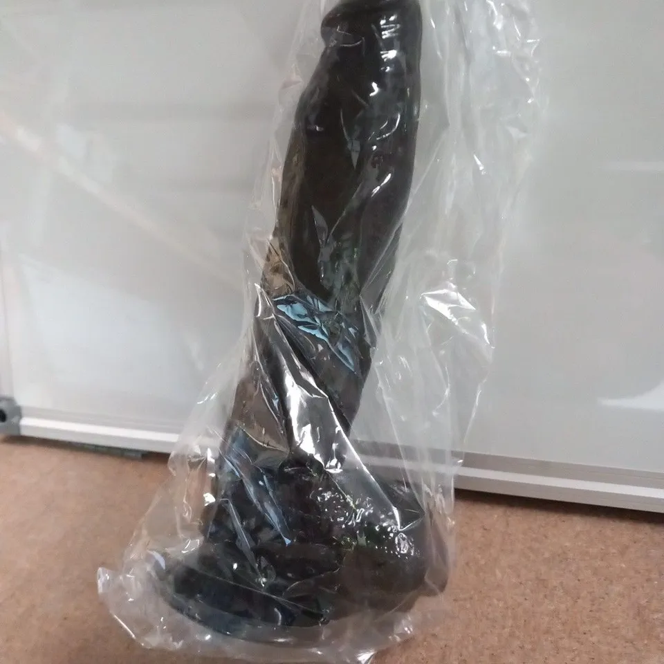 BOXED LARGE BLACK DILDO