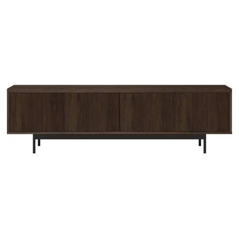 BOXED WHITMAN 70 IN. ALDER BROWN TV STAND FITS TV'S UP TO 75 IN.