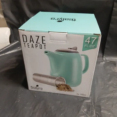 TEALYRA DAZE TEAPOT – 1.4L (47 OZ), TEAL, BOXED