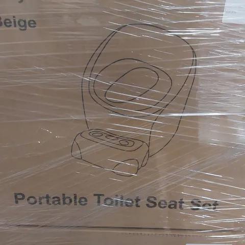 PALLET CONTAINING A LARGE QUANTITY OF PORTABLE TOILET SEAT SETS