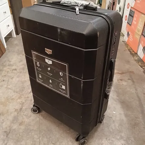 LUGG JETSET LARGE HARDSHELL SUITCASE - BLACK 