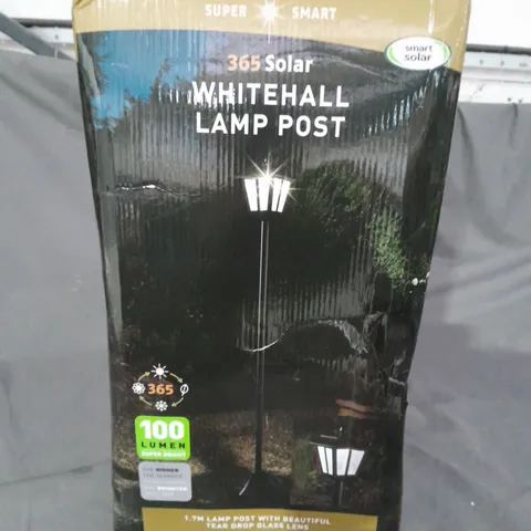 BOXED WHITEHALL SOLAR LAMP POST