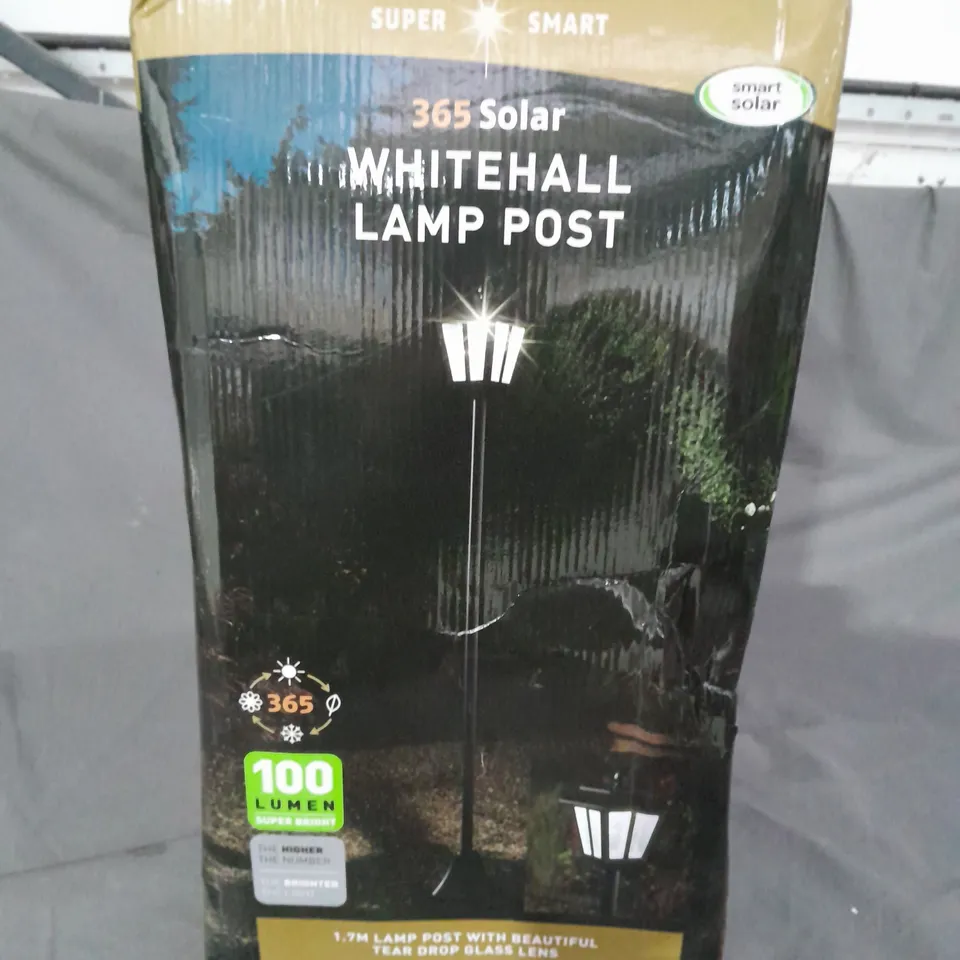 BOXED WHITEHALL SOLAR LAMP POST RRP £44.99