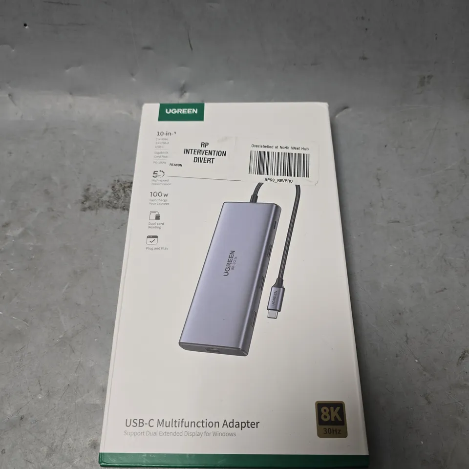 SEALED UGREEN 10 IN 1 USB-C MULTIFINCTION ADAPTER 8K 