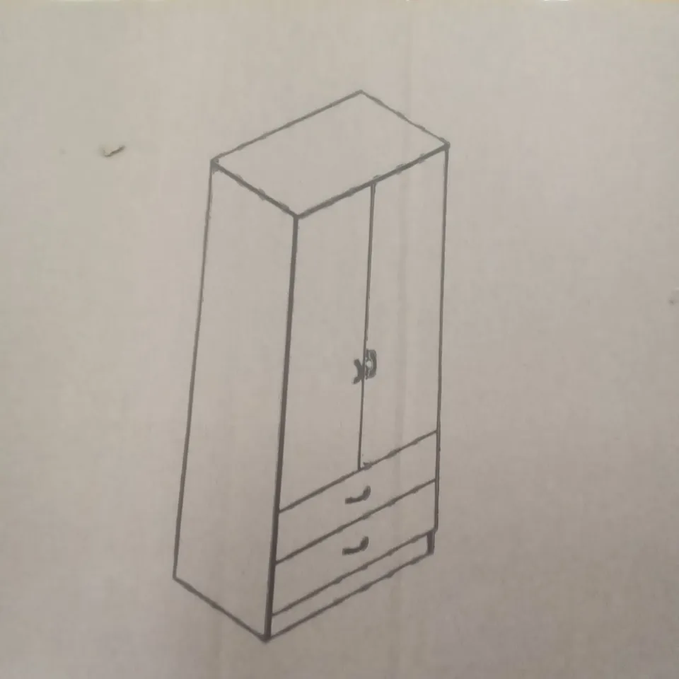 BOXED FW STYLE CHILTON COMBI WARDROBE - GREY GLOSS