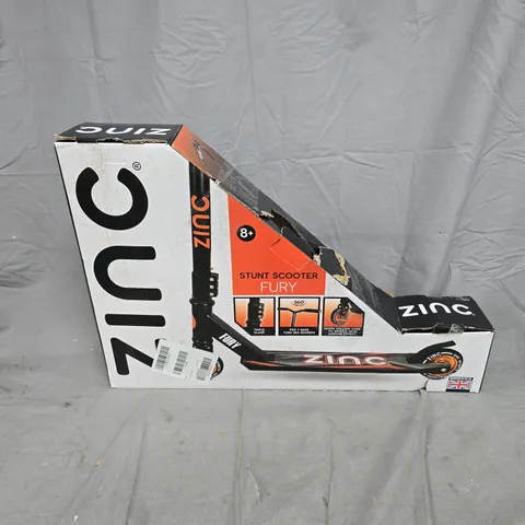 BOXED ZINC STUNT FURY SCOOTER