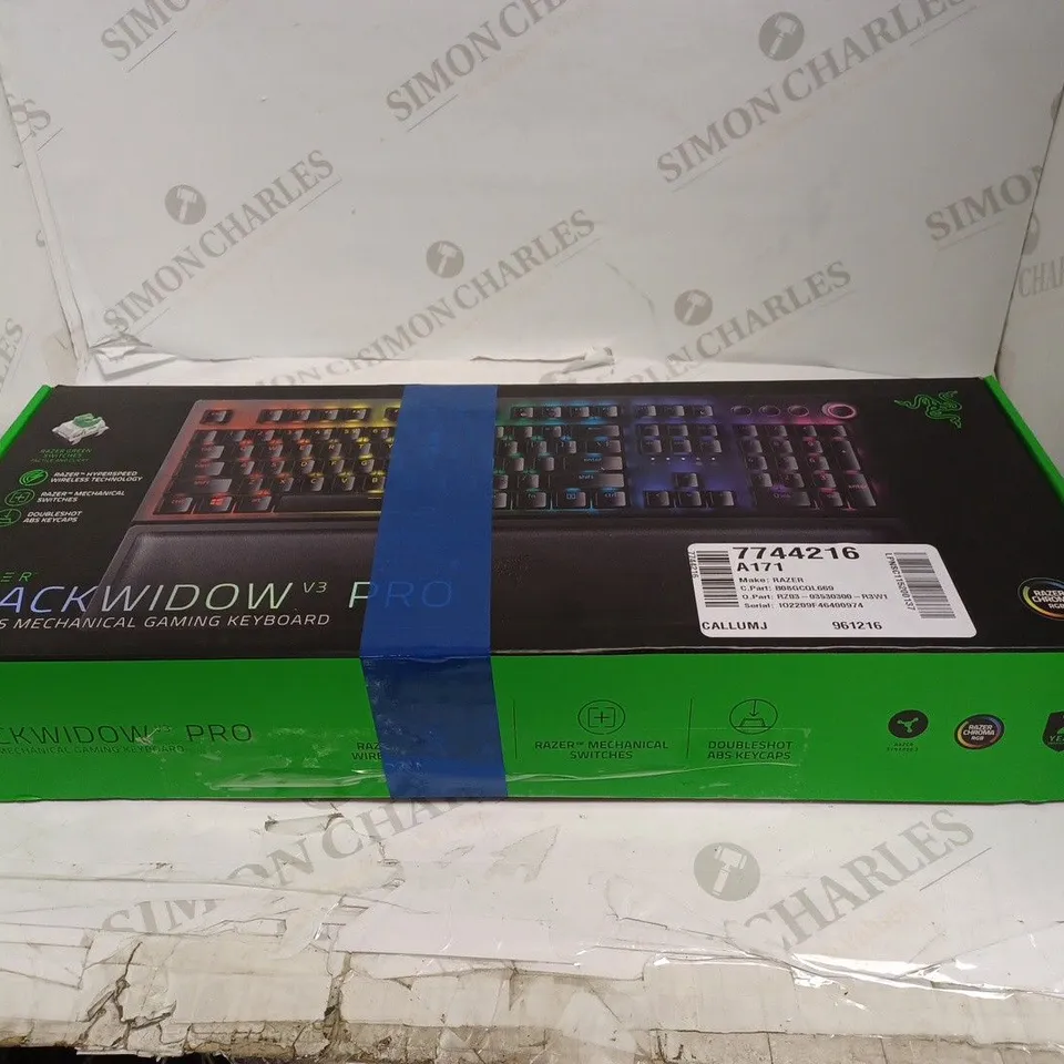 RAZER BLACKWIDOW V3 PRO WIRELESS MECHANICAL GAMING KEYBOARD 