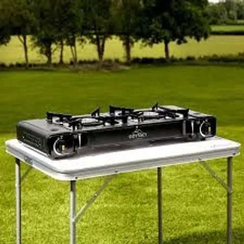 BRAND NEW BOXED ODYSSEY CAMPING GAS STOVE DOUBLE - SLPGSDBL02 (1 BOX)
