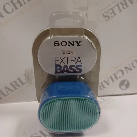 SONY SRS-XB01 PORTABLE WATER RESISTANT WIRELESS BLUETOOTH SPEAKER