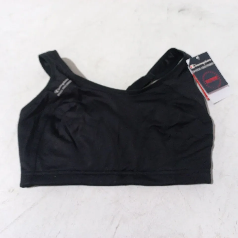 CHAMPION SHOCK ABSORBER SPORTS BRA IN BLACK - UK 32G